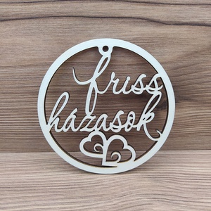 Esküvői dísz - friss házasok, Esküvő, Emlék & Ajándék, Köszönőajándék, Famegmunkálás, MESKA