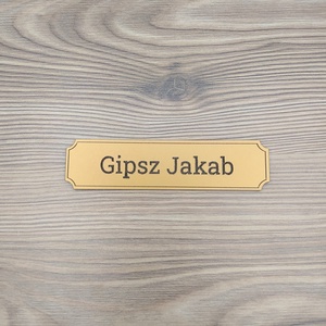 Gravírozott névtábla  testreszabható, Otthon & Életmód, Ház & Kert, Névtábla, Gravírozás, pirográfia, MESKA
