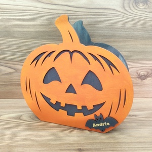 Halloween tök cukorkatartó, tál - Meska.hu