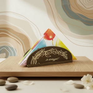 Szalvétatartó  testreszabható felirattal, Otthon & Életmód, Konyhafelszerelés, tálalás, Tálalás, Szalvétatartó, szalvétagyűrű, Famegmunkálás, Festett tárgyak, MESKA