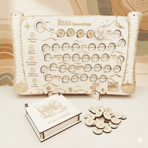 Jutalomtábla, pontgyűjtő tábla  kincsestérkép játék  névre szóló, Játék & Sport, Készségfejlesztő és Logikai játék, Oktató játékok, Famegmunkálás, MESKA