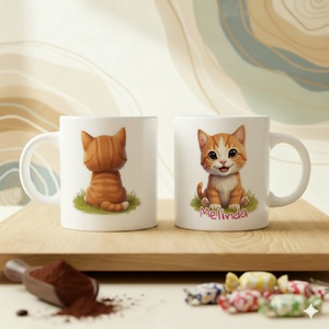 Egyedi bögre gyerekeknek  Cuki Állatos, névvel - otthon & életmód - konyhafelszerelés, tálalás - tálalás - bögre & csésze - Meska.hu