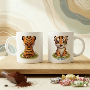 Egyedi bögre gyerekeknek  Cuki Állatos, névvel - otthon & életmód - konyhafelszerelés, tálalás - tálalás - bögre & csésze - Meska.hu