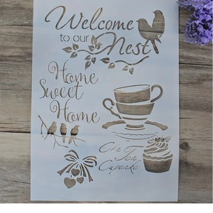 Sablon Welcome A4-es, Kellékek & szerszámok, Szerszámok, eszközök, Sablonok, Decoupage, transzfer és szalvétatechnika, MESKA