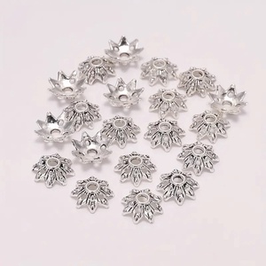 Gyöngykupak 0.9 cm - antik ezüst, Kellékek & szerszámok, Gyöngyfűzés kellékek, Gyöngykupak, Ékszerkészítés, MESKA