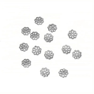 Gyöngykupak ezüst 9 mm , Kellékek & szerszámok, Gyöngyfűzés kellékek, Gyöngykupak, Ékszerkészítés, MESKA