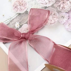 Szegett szélű organza 4 cm - mályva, Kellékek & szerszámok, Rövidáru, Fonal, cérna, Mindenmás, MESKA