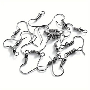 Fülbevaló alap fekete 20 x 17 mm, Kellékek & szerszámok, Ékszerkellék, Fülbevaló alap, Ékszerkészítés, MESKA