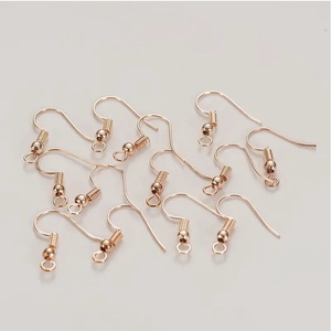 Fülbevaló alap rosegold 20 x 17 mm, Kellékek & szerszámok, Ékszerkellék, Fülbevaló alap, Ékszerkészítés, MESKA
