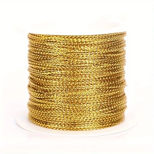 Zsinór 1 mm - arany, Kellékek & szerszámok, Csomagolóanyag, Zsinór, Mindenmás, MESKA