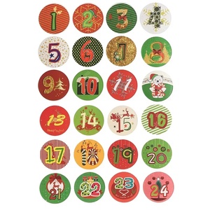 Adventi naptár matricák 1-24-ig Classic, Karácsony, Adventi díszek, Adventi naptár, Mindenmás, MESKA