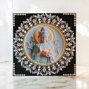 Békés boldogság pontfestett kép - Meska.hu