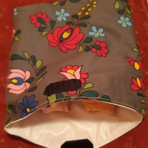Snackbag újratasak kalocsai mintás - táska & tok - uzsonna- & ebéd tartó - szendvics csomagoló - Meska.hu