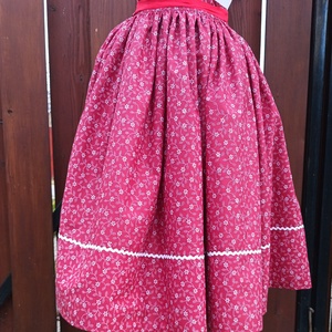 Néptáncos népi szoknya bordó színben, Ruha & Divat, Női ruha, Szoknya, , MESKA