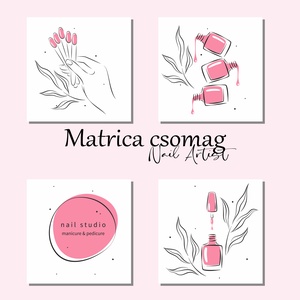 Matrica csomag manikűr/pedikűr szalonoknak - Meska.hu