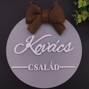 Névre szóló, családneves ajtódísz, Otthon & Életmód, Dekoráció, Ajtó- és ablak dekoráció, Ajtódísz & Kopogtató, , MESKA