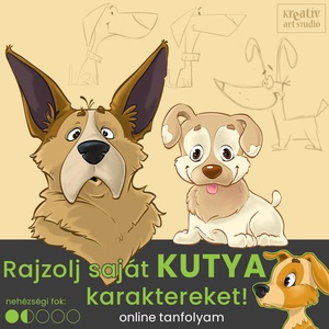'Rajzolj saját egyedi KUTYA-karaktereket!' online tanfolyam - Meska.hu