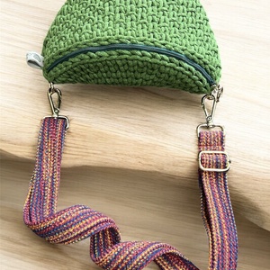 Zöld Cirmos - Övtáska  - táska & tok - kézitáska & válltáska - vállon átvethető táska - Meska.hu