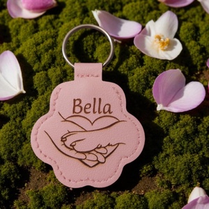 Egyedi gravírozású műbőr mancs kulcstartó - táska & tok - kulcstartó & táskadísz - kulcstartó - Meska.hu