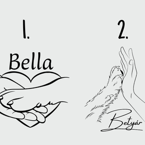 Egyedi gravírozású műbőr mancs kulcstartó - táska & tok - kulcstartó & táskadísz - kulcstartó - Meska.hu