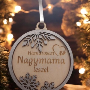 Baba Bejelentő Karácsonyi Dísz - karácsony - karácsonyi lakásdekoráció - karácsonyfadíszek - Meska.hu