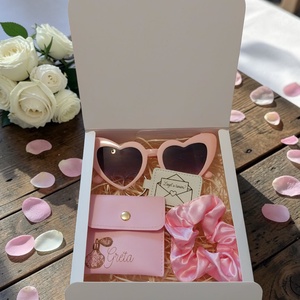 Koszorúslány/tanú felkérő box, Esküvő, Meghívó & Kártya, Koszorúslány felkérő, Gravírozás, pirográfia, MESKA