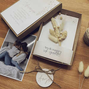 Anyák napi képeslap box fotóval - anyák napjára - anyák napi ajándék - ajándékötlet anyák napjára - kreatív ajándék - otthon & életmód - papír, írószer - ajándékozás kellékei - képeslap, üdvözlőlap - Meska.hu