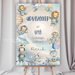 SZÜLINAPI KÖSZÖNTŐ TÁBLA � WELCOME TÁBLA � ÜDVÖZLŐ TÁBLA � GRAFIKUS KÖSZÖNTŐ TÁBLA SZÜLINAPRA, KERESZTELŐRE, BABAVÁRÓ BU, Baba - mama, Babaemlékek, Babanapló, , MESKA