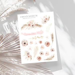 Matrica vendégkönyvhöz � pampa Balaton pasztell matricák esküvőre � esküvői matricák � jókívánságok - esküvő - emlék & ajándék - vendégkönyv - Meska.hu