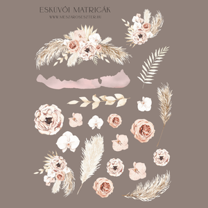 Matrica vendégkönyvhöz � pampa Balaton pasztell matricák esküvőre � esküvői matricák � jókívánságok - esküvő - emlék & ajándék - vendégkönyv - Meska.hu