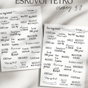 Lemosható esküvői tetkó, Esküvői tetoválás, ideiglenes tetoválás, vicces feliratos tetoválás - otthon & életmód - papír, írószer - ideiglenes tetoválás - Meska.hu