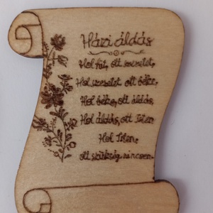 Házi áldás hűtőmágnes  - Meska.hu