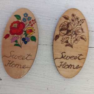 Sweet Home hűtőmágnes  (piro) - otthon & életmód - konyhafelszerelés, tálalás - konyhai dekoráció - hűtőmágnes - Meska.hu