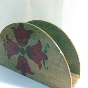 Tulipán mintás szalvétatartó  - otthon & életmód - konyhafelszerelés, tálalás - tálalás - szalvétatartó, szalvétagyűrű - Meska.hu