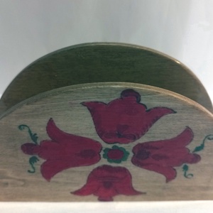 Tulipán mintás szalvétatartó  - otthon & életmód - konyhafelszerelés, tálalás - tálalás - szalvétatartó, szalvétagyűrű - Meska.hu