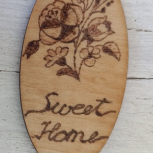 Sweet Home hűtőmágnes  (piro) - otthon & életmód - konyhafelszerelés, tálalás - konyhai dekoráció - hűtőmágnes - Meska.hu
