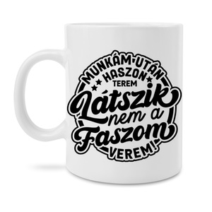 Munkám után haszon terem bögre, Otthon & Életmód, Konyhafelszerelés, tálalás, Tálalás, Bögre & Csésze, Decoupage, transzfer és szalvétatechnika, MESKA