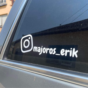 Instagram autós matrica  - Meska.hu