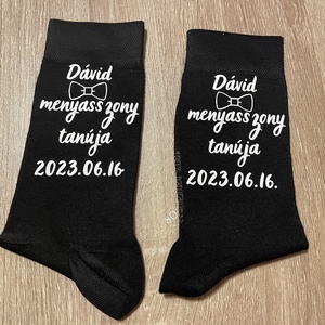 Tanú felkérő zokni - Meska.hu Tanú felkérő zokni - Meska.hu