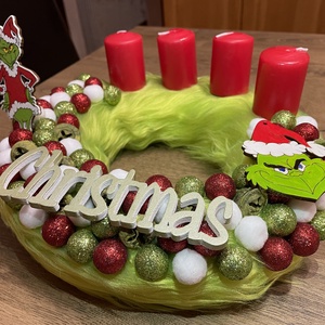 Grincs adventi koszorú - karácsony - adventi díszek - adventi koszorú - Meska.hu
