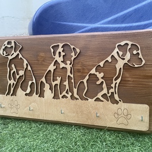 Kutyás fali kulcstartó - otthon & életmód - dekoráció - fali és függő dekoráció - fali kulcstartó - Meska.hu