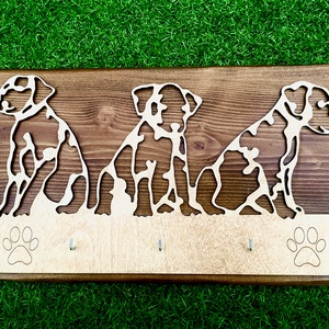 Kutyás fali kulcstartó - otthon & életmód - dekoráció - fali és függő dekoráció - fali kulcstartó - Meska.hu