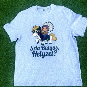 Pónilovas Bátyus Ajándékpóló, Ruha & Divat, Férfi ruha, Póló, Decoupage, transzfer és szalvétatechnika, MESKA