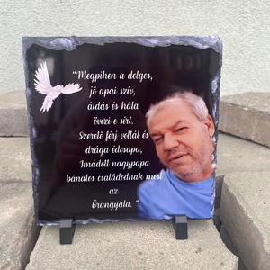 Kegyeleti tábla- Kézzel készült emlék ajándék - Meska.hu