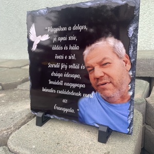Kegyeleti tábla- Kézzel készült emlék ajándék - otthon & életmód - dekoráció - kép & falikép - táblakép - Meska.hu