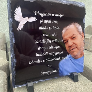 Kegyeleti tábla- Kézzel készült emlék ajándék - otthon & életmód - dekoráció - kép & falikép - táblakép - Meska.hu