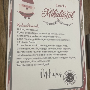 Mikulás levél jó gyerek éremmel - karácsony - mikulás - mikulás ajándékok - Meska.hu