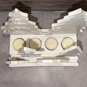 Téli falucska mécsestartó - otthon & életmód - gyertya, illat, aroma - mécses és mécsestartó - Meska.hu