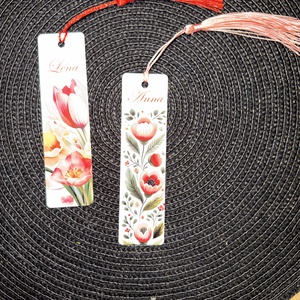 Névre szóló fém könyvjelző névnapra,  nőnapra születésnapra - könyv & zene - könyvjelző - Meska.hu