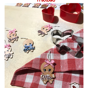 Névreszóló Mézik - karácsony - karácsonyi lakásdekoráció - karácsonyfadíszek - Meska.hu